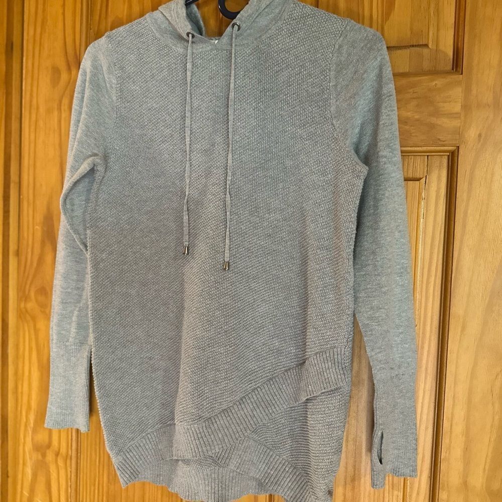 Dakini Gray Sweater Soft Knit with Hood